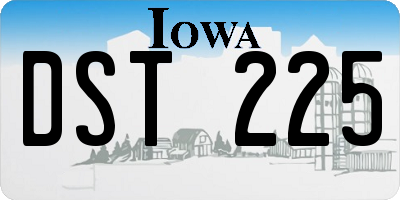 IA license plate DST225