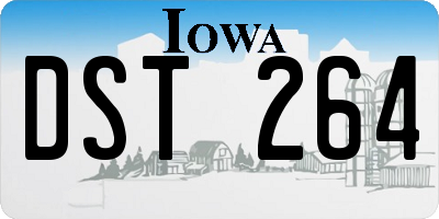 IA license plate DST264