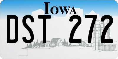 IA license plate DST272