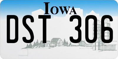 IA license plate DST306