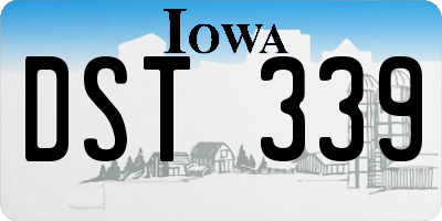 IA license plate DST339