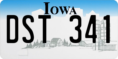 IA license plate DST341