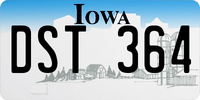 IA license plate DST364
