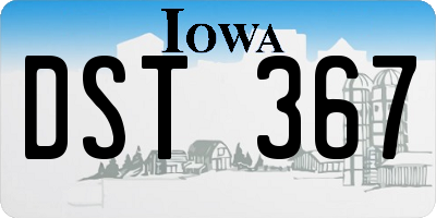 IA license plate DST367