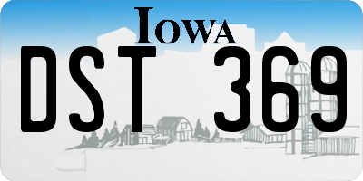 IA license plate DST369