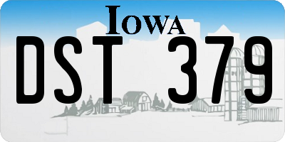 IA license plate DST379