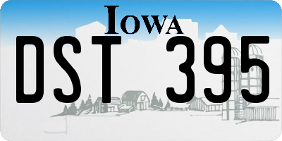 IA license plate DST395