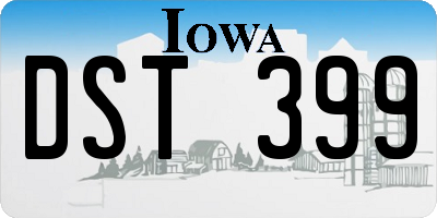IA license plate DST399