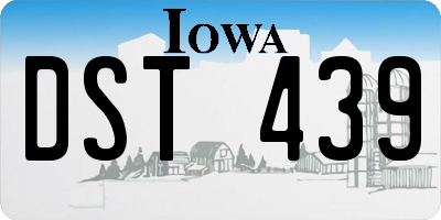 IA license plate DST439