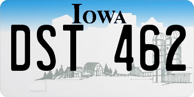 IA license plate DST462