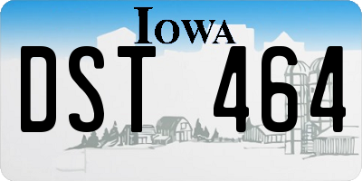 IA license plate DST464
