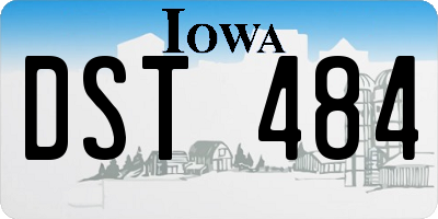 IA license plate DST484