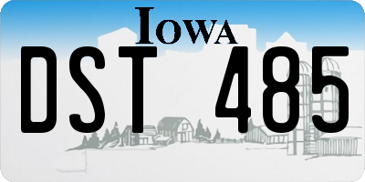 IA license plate DST485