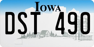 IA license plate DST490