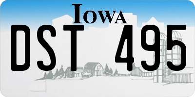 IA license plate DST495