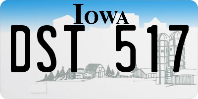 IA license plate DST517