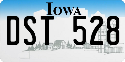 IA license plate DST528