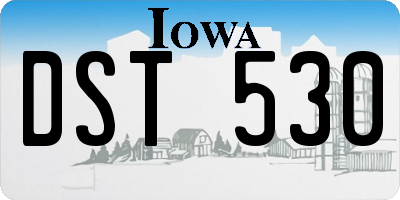 IA license plate DST530