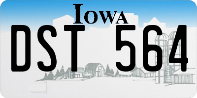 IA license plate DST564
