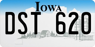 IA license plate DST620