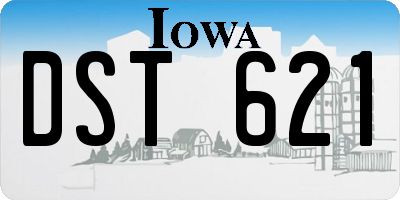 IA license plate DST621