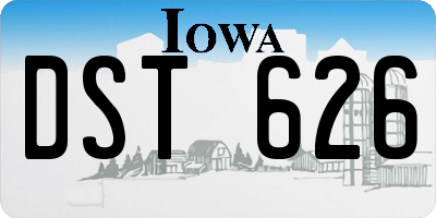 IA license plate DST626