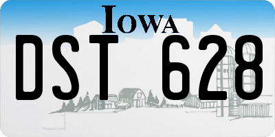 IA license plate DST628