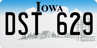 IA license plate DST629