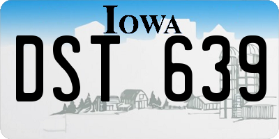 IA license plate DST639