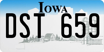 IA license plate DST659