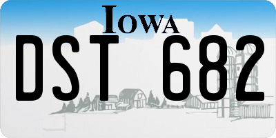 IA license plate DST682