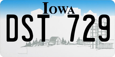 IA license plate DST729