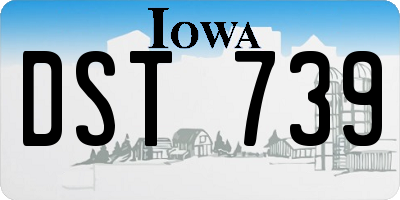 IA license plate DST739