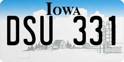 IA license plate DSU331