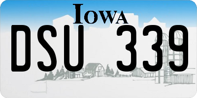 IA license plate DSU339