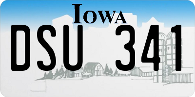 IA license plate DSU341