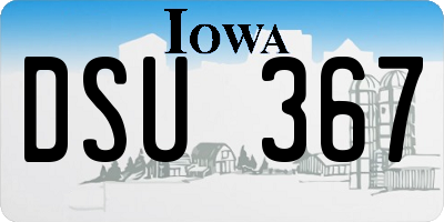 IA license plate DSU367