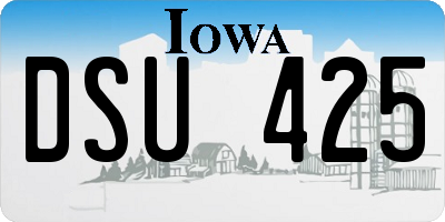 IA license plate DSU425