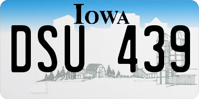 IA license plate DSU439
