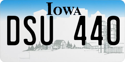 IA license plate DSU440