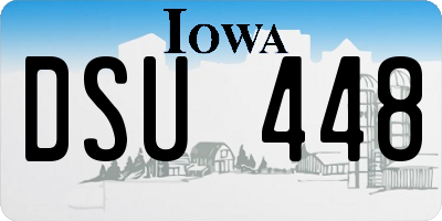 IA license plate DSU448