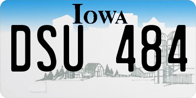 IA license plate DSU484