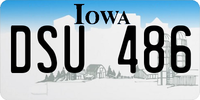 IA license plate DSU486