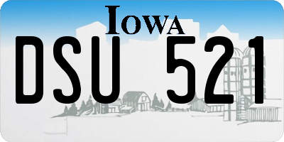 IA license plate DSU521