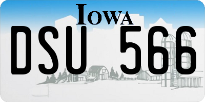 IA license plate DSU566
