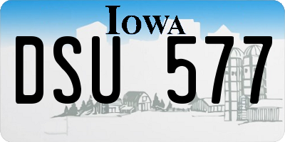 IA license plate DSU577