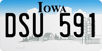 IA license plate DSU591