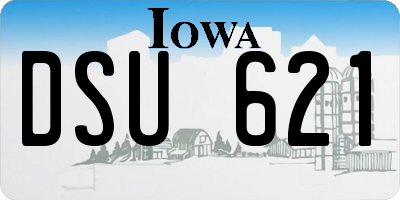 IA license plate DSU621