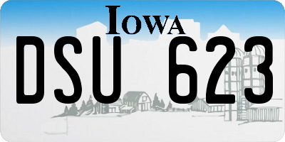 IA license plate DSU623