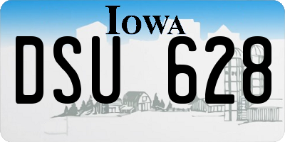 IA license plate DSU628